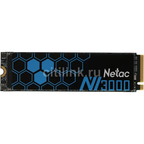 SSD накопитель NETAC NV3000 NT01NV3000-500-E4X 500ГБ, M.2 2280, PCIe 3.0 x4, NVMe, M.2