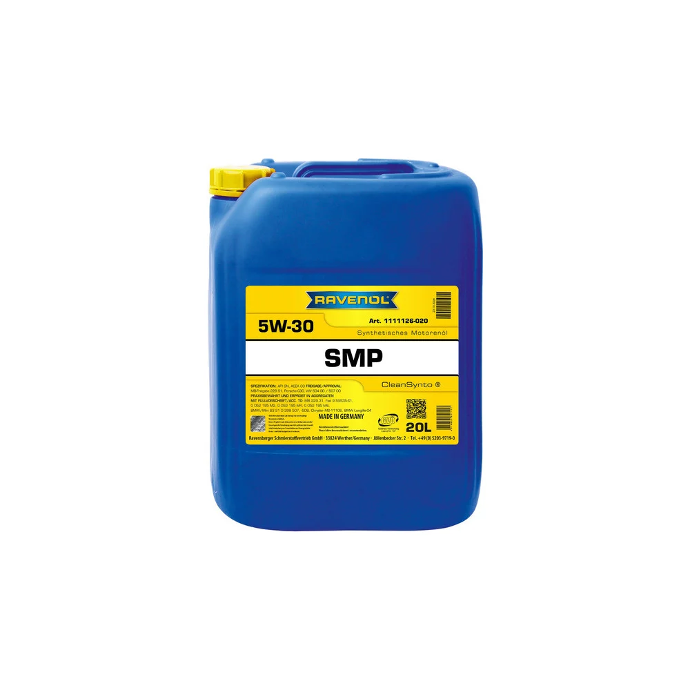 Моторное масло RAVENOL SMP SAE 5W-30, 20 л 1111126-020-01-999