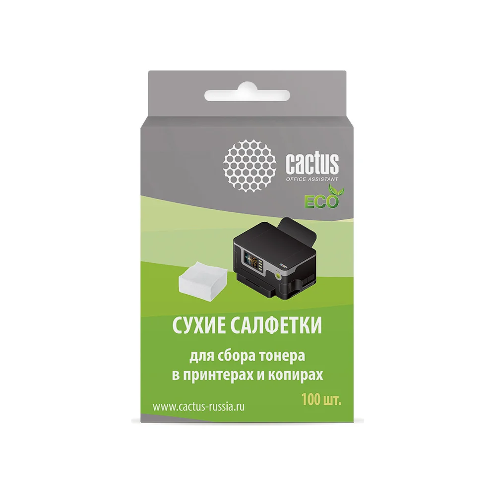 Сухие салфетки для сбора тонера Cactus 1118424