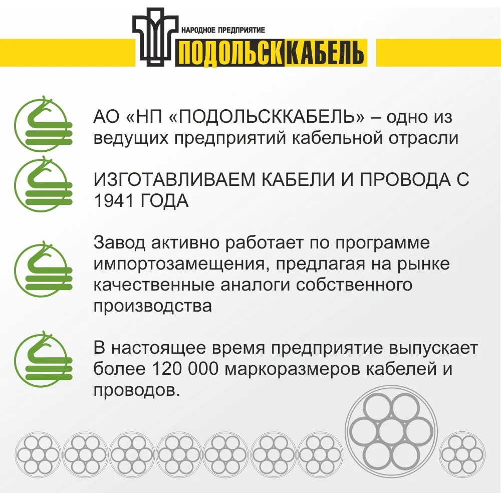 Силовой кабель Подольсккабель ввг-пнга-ls, гост 31996-2012 021680356-15