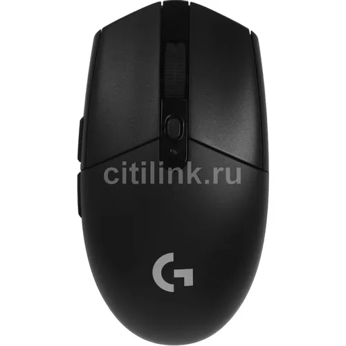 Мышь беспроводная Logitech G304 Lightspeed, игровая, радио, оптическая, USB, 12000dpi, черный [910-005286]