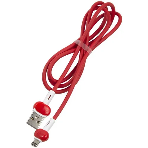 Кабель Redline Candy, Lightning (m) - USB (m), 1м, 2A, красный [ут000021989]