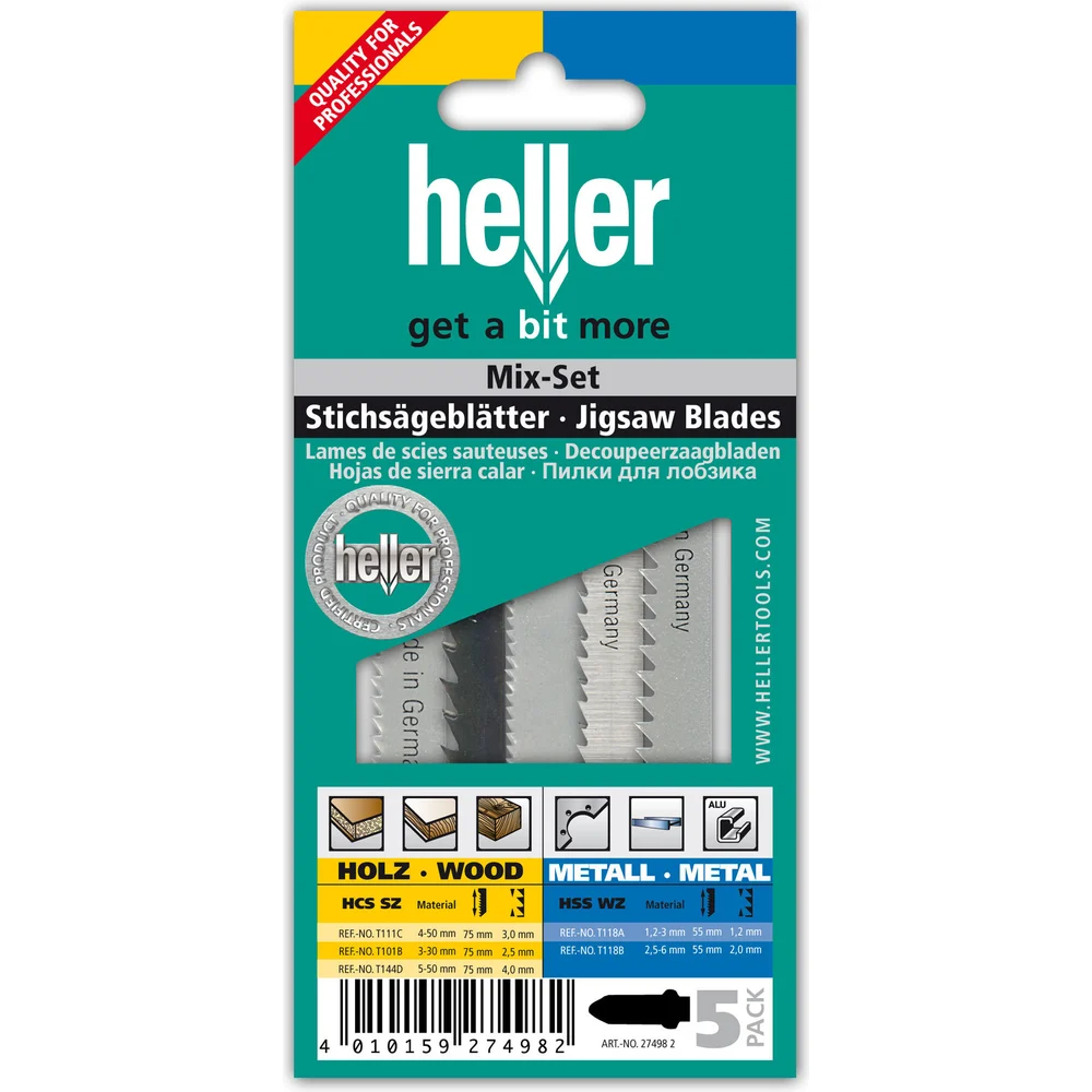 Набор пильных полотен Heller 27498