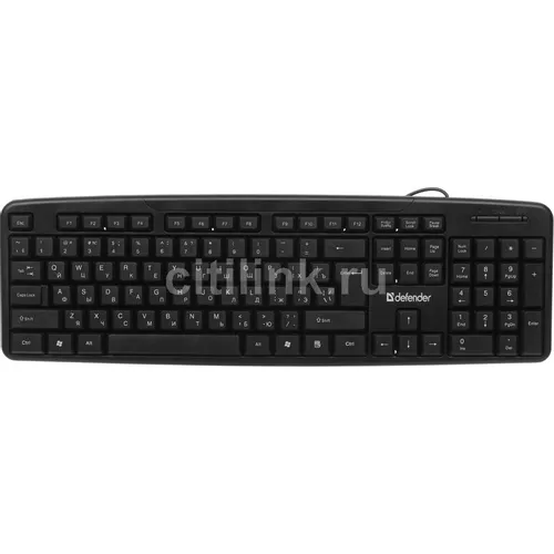 Клавиатура Defender Next HB-440, проводная, USB, мембранная, черный [45440]
