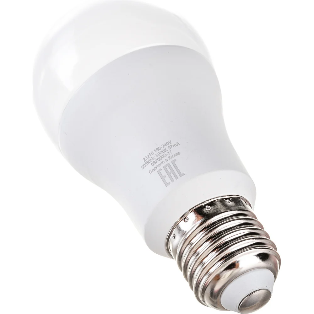 Лампа Gauss LED Elementary A60 15W E27 3000K SQ23215