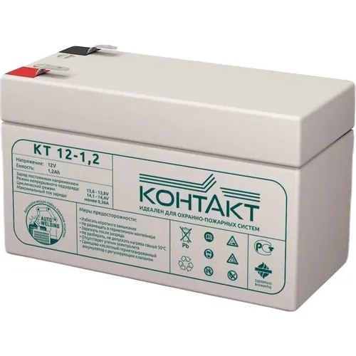 Аккумуляторная батарея КОНТАКТ КТ 12-1,2 для ИБП, 12В, 1.2Ач [kntkt1200012s48]
