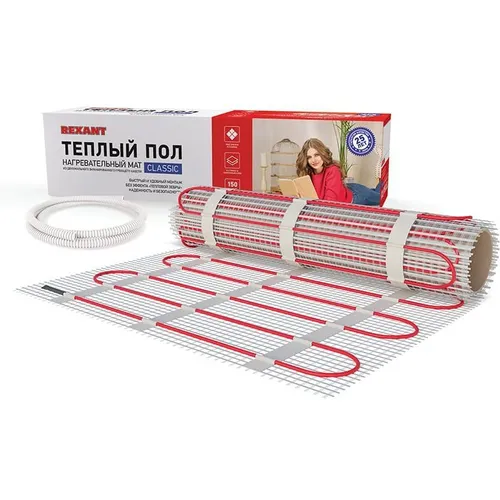 Мат нагревательный Rexant Classic 10м2 20м 1500Вт белый (51-0519-2)