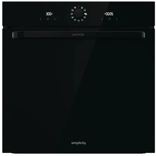 Духовой шкаф электрический Gorenje BOS67371SYB, 77л, дверца с 2 стеклами, черный