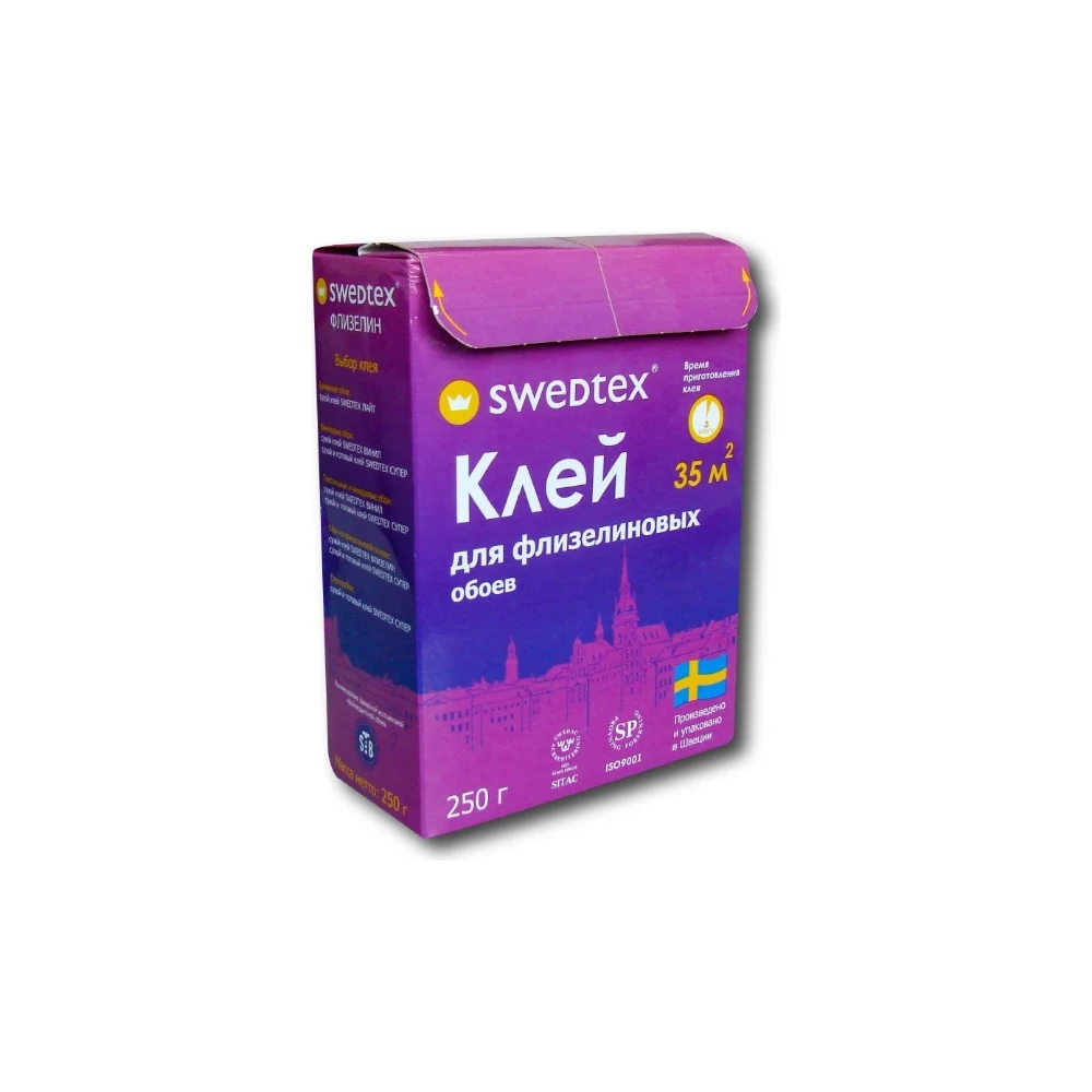 Клей сухой для обоев на флизелиновой основе Swedtex ФЛИЗЕЛИН PF-025
