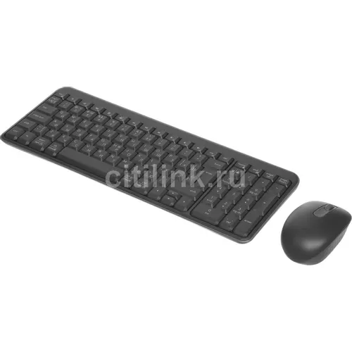 Комплект (клавиатура+мышь) Logitech MK250 Compact MR0114, USB, беспроводной, серый [920-013853]