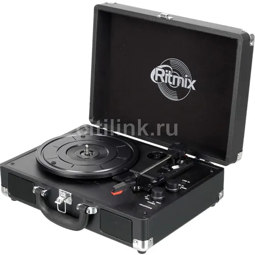 Виниловый проигрыватель Ritmix LP-120B, частично автоматический, черный [80001170]