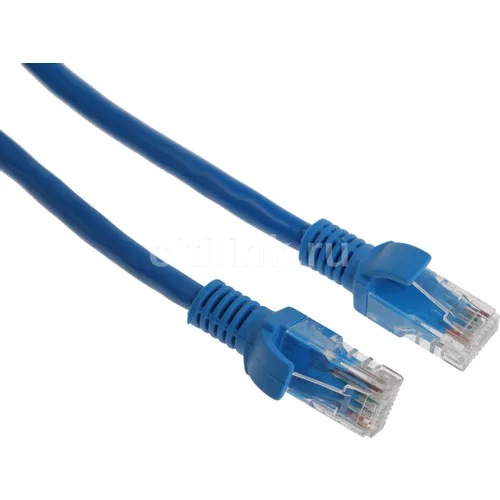 Патч-корд PREMIER PP6U-0.25M/B литой (molded), UTP, кат.6, 0.25м, 4 пары, 24AWG, алюминий омедненный, многожильный, синий