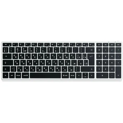 Клавиатура SATECHI X2, беспроводная, Bluetooth, механическая, ножничная, серебристый [st-btsx2s-ru]