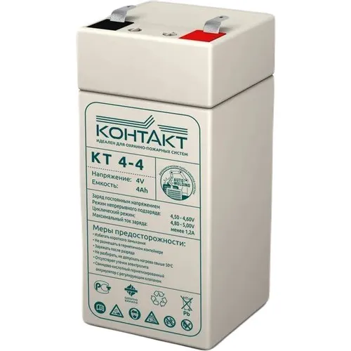 Аккумуляторная батарея КОНТАКТ КТ 4-4 для ИБП, 4В, 4Ач [kntkt0400040s48]