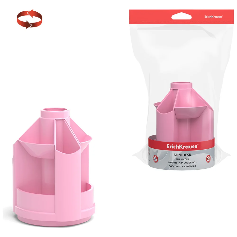 Настольная пластиковая вращающаяся подставка ErichKrause Mini Desk, Pastel 51470