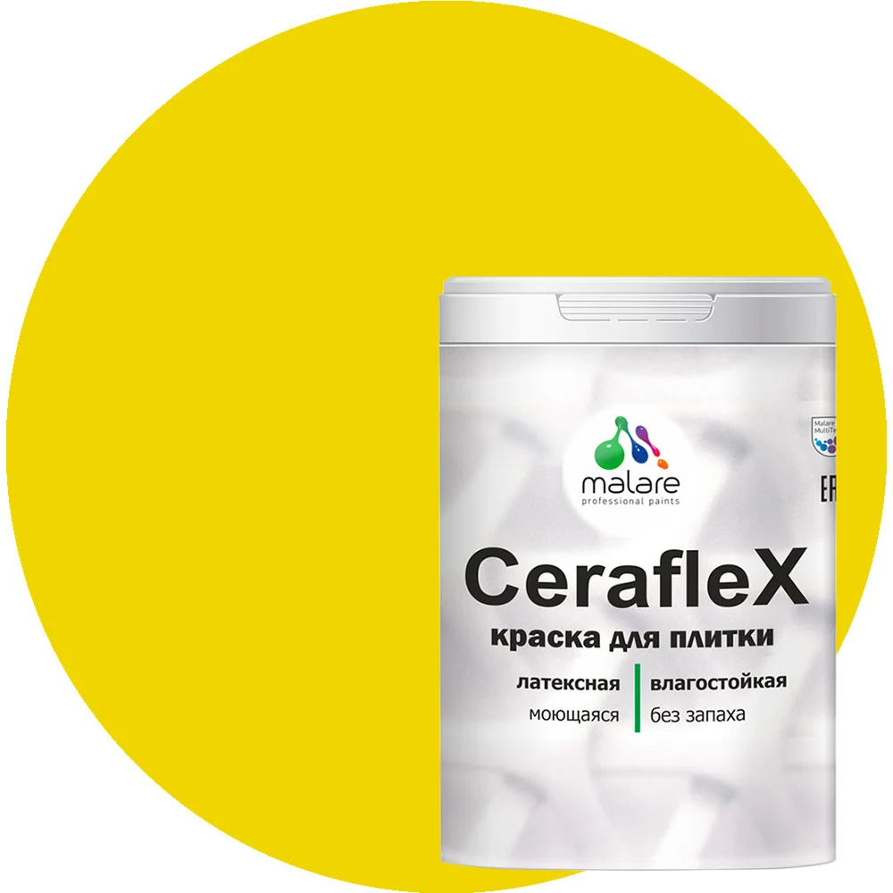 Латексная краска для кафельной и керамической плитки MALARE Ceraflex 2036755006477