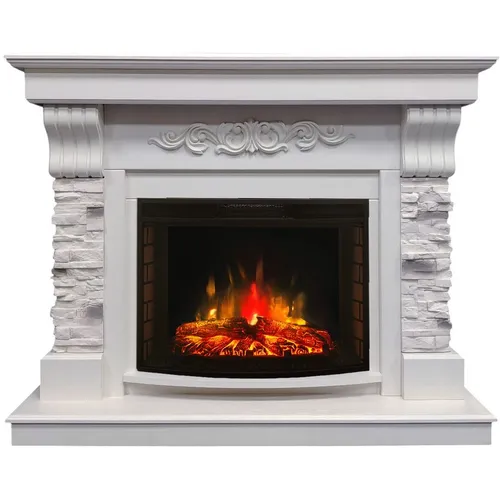 Электрокамин REALFLAME Marseilles + Evrika 25.5 слоновая кость