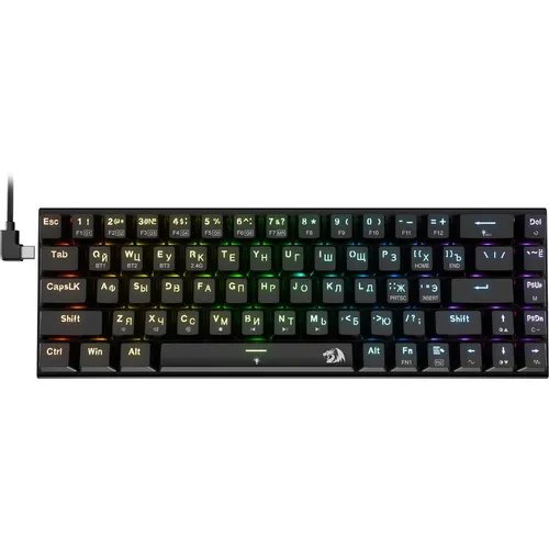 Клавиатура Redragon Ryze Pro, беспроводная, USB, Bluetooth/Радиоканал, механическая, черный [71394]