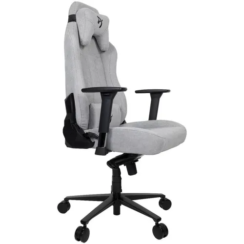 Кресло игровое AROZZI Vernazza Soft Fabric, ткань, до 145кг, регулируемые 3D подлокотники, светло-серый