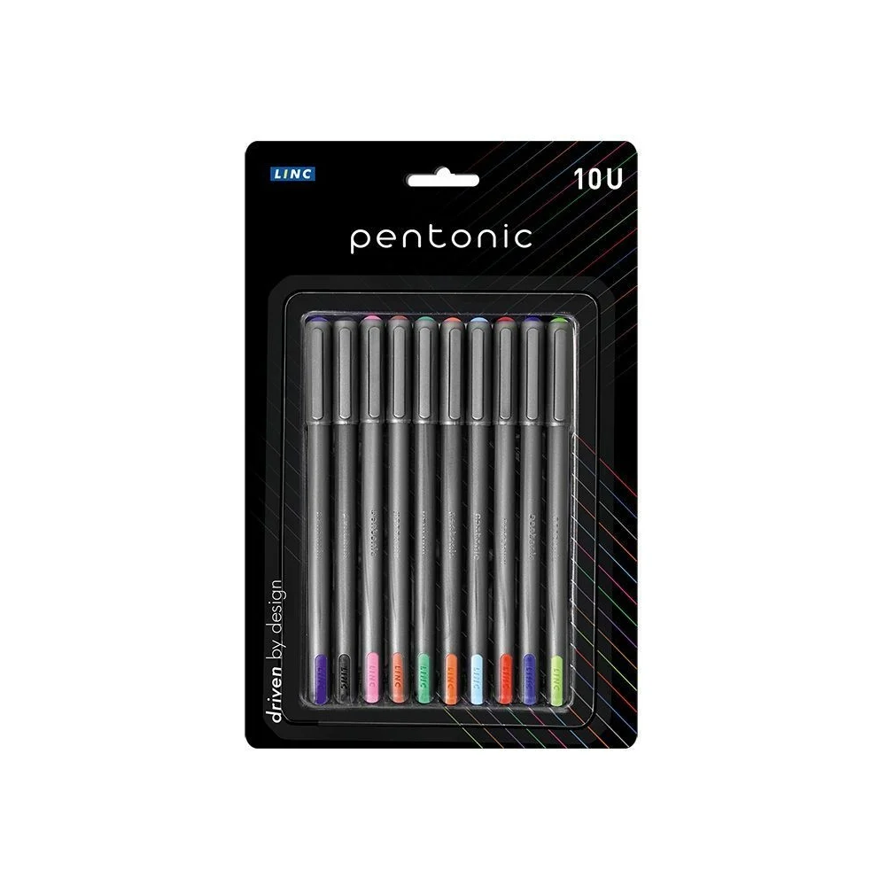 Набор шариковых ручек LINC PENTONIC SILVER 7024/10/ASST