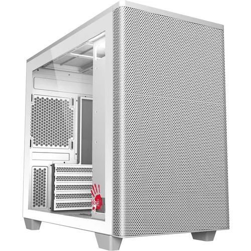 Корпус mATX BLOODY BD-CC117F, Mini-Tower, без БП, белый [bd-cc117f-wh]