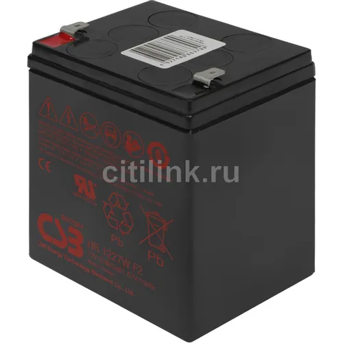 Аккумуляторная батарея CSB HR1227W F2 для ИБП, 12В, 7.5Ач
