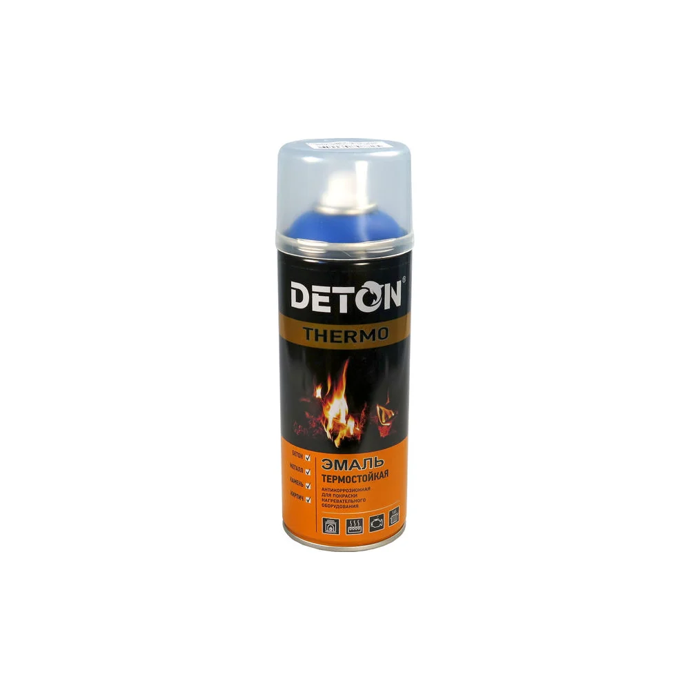 Термостойкая аэрозольная эмаль Deton THERMO 126943