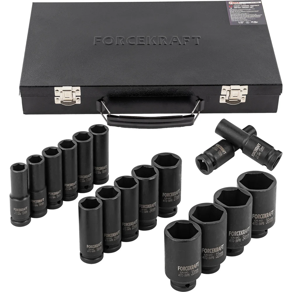 Ударные головки Forcekraft FK-4172-5MPB(56701)