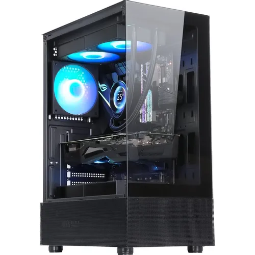 Корпус ATX Formula Crystal Z1, Midi-Tower, без БП, черный [crystal z1 black]