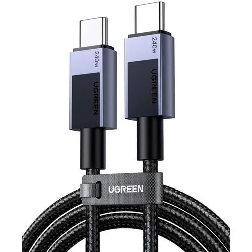 Кабель UGREEN L513, USB Type-C (m) - USB Type-C (m), 1м, черный [45067]