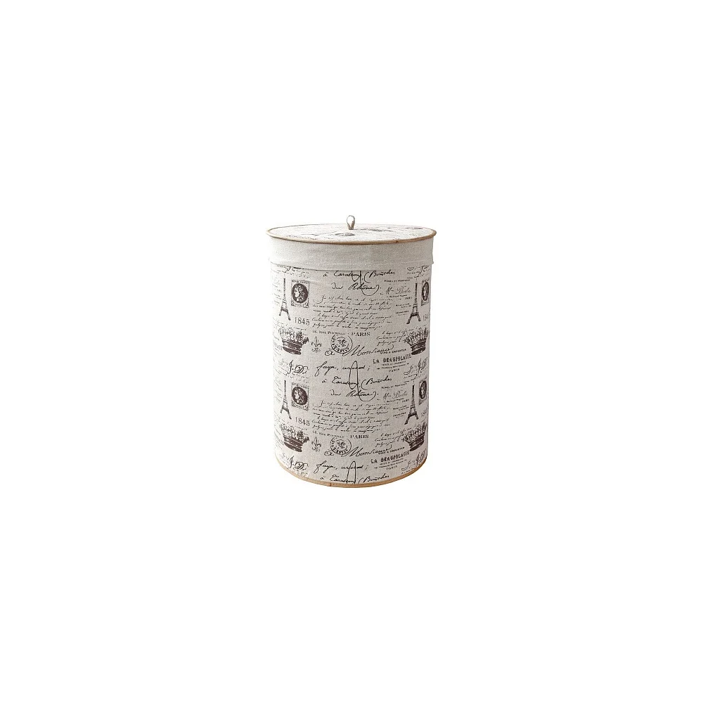 Складная круглая корзина для белья Рыжий кот BLB-08-R 312135