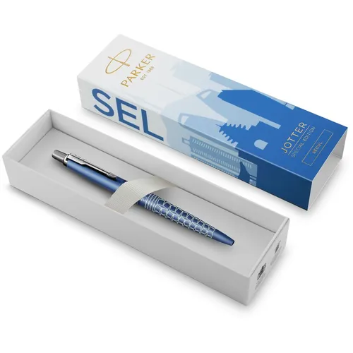 Ручка шариковая Parker Jotter Global Icons SE Seul K179 корп.синий металлик чернила синий коробка подарочная [2221600]
