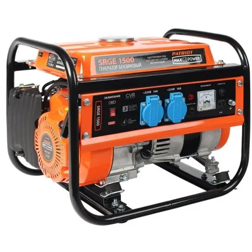 Бензиновый генератор Patriot Max Power SRGE 1500, 220/12 В, 1.2кВт [474103125]