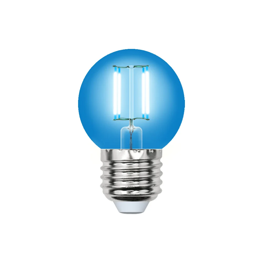 Светодиодная лампа Uniel LED-G45-5W/BLUE/E27 GLA02BL UL-00002990