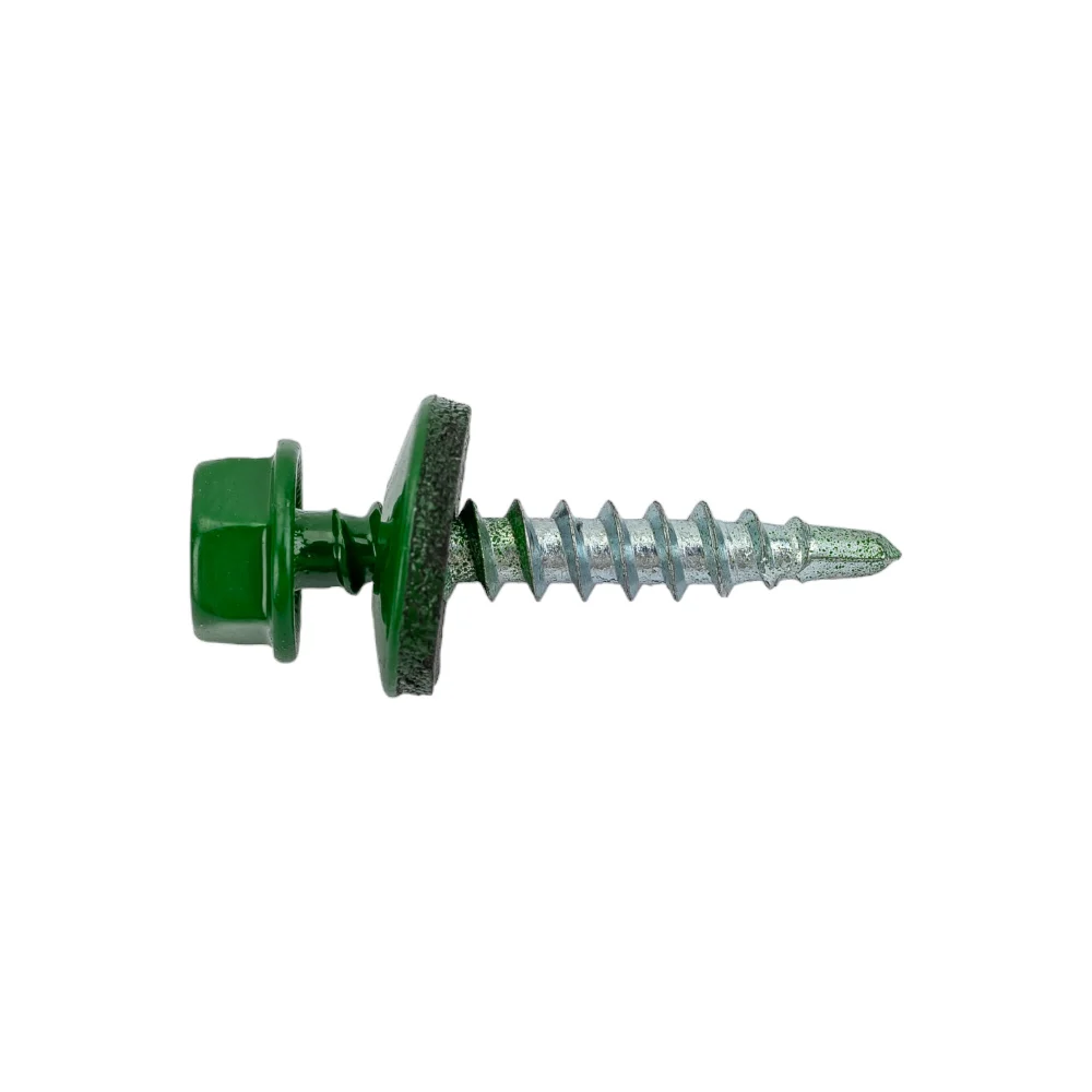 Саморез Tech-Krep 4,8х28 RAL6002 зелёный 60 шт. 112030
