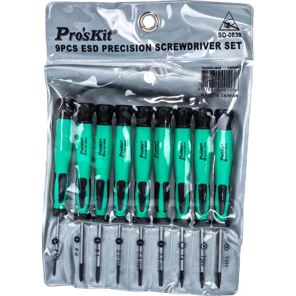 Набор антистатических отверток Pro'sKit SD-0839 00325128