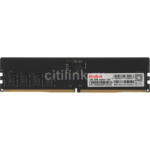 Оперативная память KINGSPEC KS5600D5P12516G DDR5 - 1x 16ГБ 5600МГц, DIMM, Ret