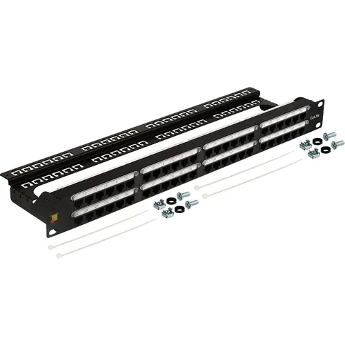 Патч-панель Lanmaster LAN-PPC48U5E 19" 2U 48xRJ45 кат.5E UTP