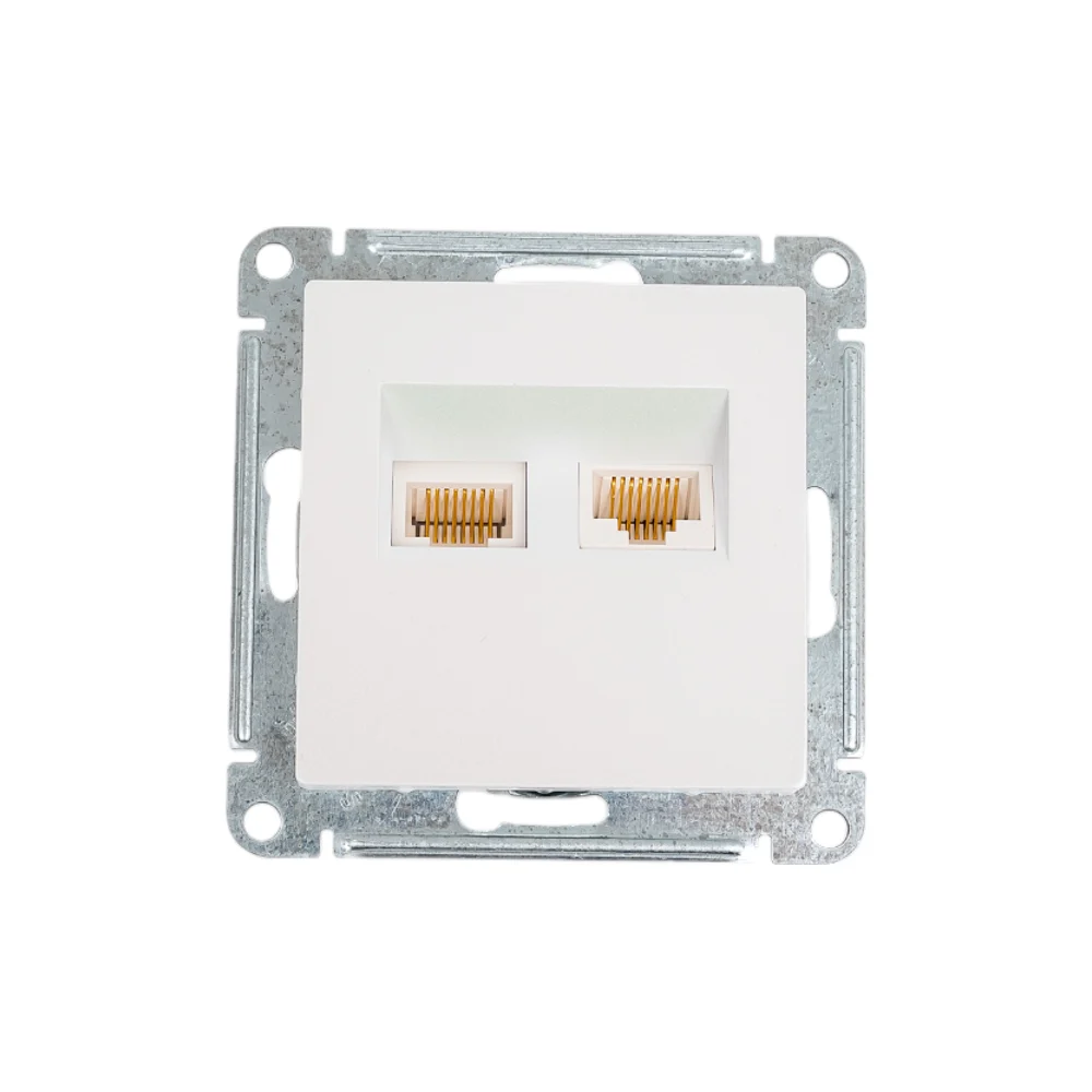Двухместный механизм компьютерной розетки Systeme Electric AtlasDesign ATN000485