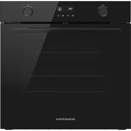 Духовой шкаф электрический KUPPERSBERG High-Tech HT 611 BB, 72л, дверца с 3 стеклами, черный стекло