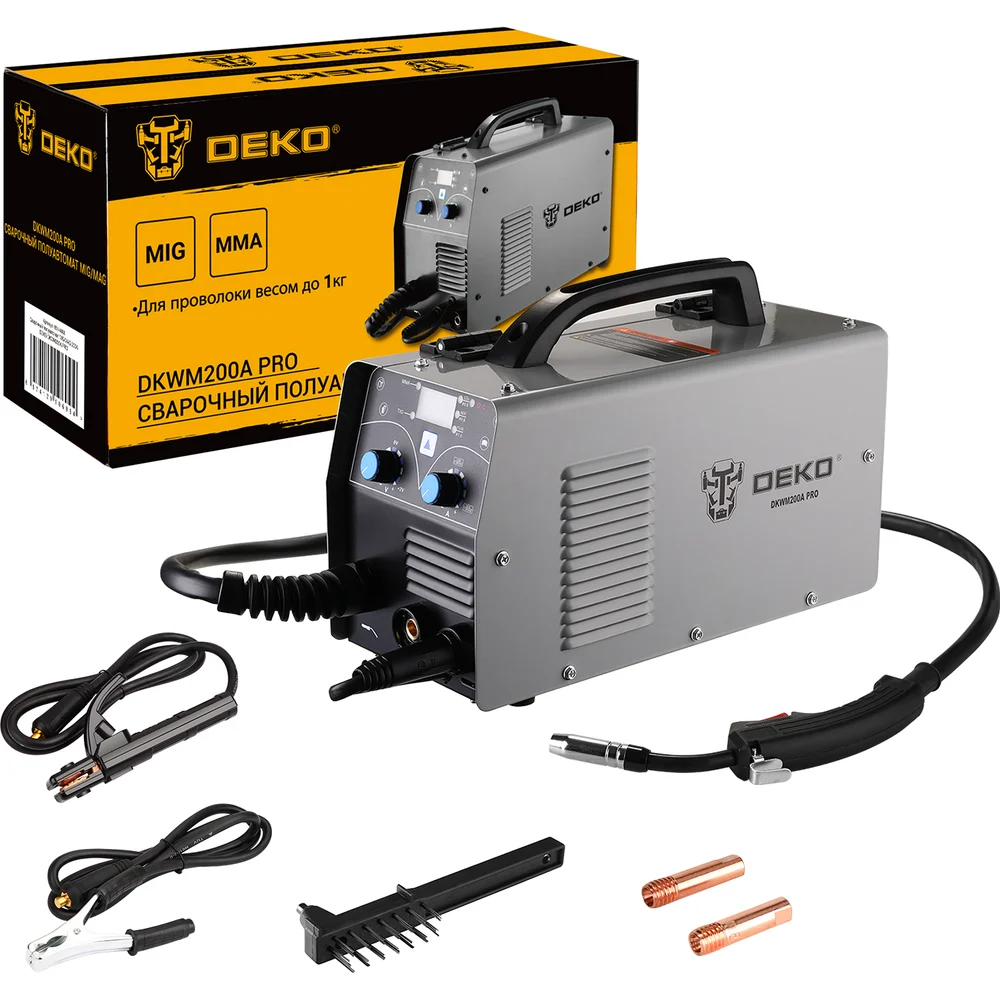Сварочный полуавтомат DEKO DKWM200A PRO MIG/MAG 051-4686