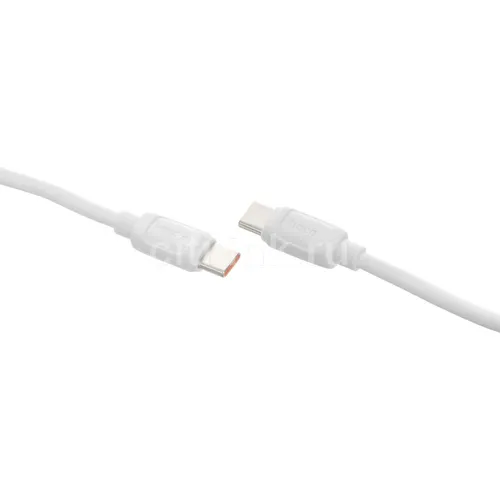 Кабель Hoco X115, USB Type-C (m) - USB Type-C (m), 1.2м, 5A, белый [52025]