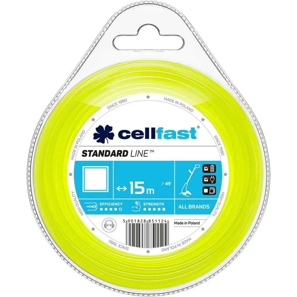 Квадратная леска для триммеров Cellfast 35-012