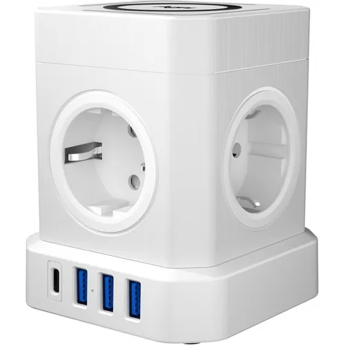 Сетевой фильтр AGNI TP-VE4U5E, 2м, белый [tp-ve4u5e-c-w-2m-white]