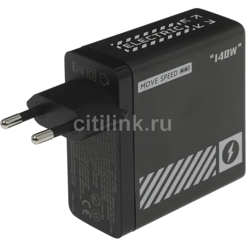 Сетевое зарядное устройство MOVESPEED AC140, USB-A, 3xUSB-C, USB-C, 140Вт, 5A, черный