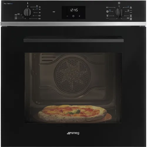 Духовой шкаф электрический SMEG SF6400S1PZB, 65л, дверца с 3 стеклами, черный