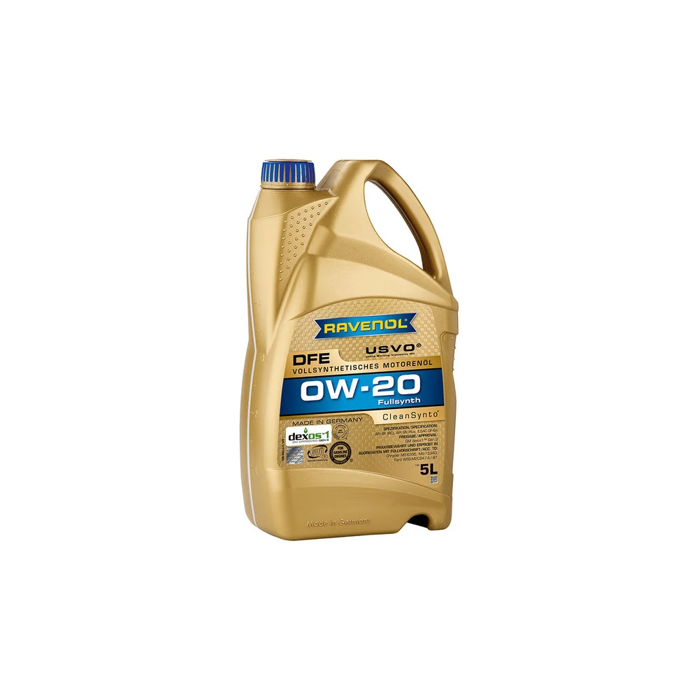 Моторное масло RAVENOL DFE SAE 0W-20, 5 л new 1111109-005-01-999