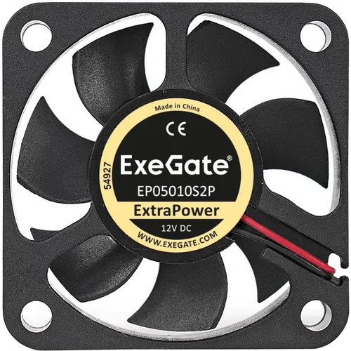 Вентилятор EXEGATE EX283366RUS 50мм, 2-pin, 6500об/мин, 36 дБ, черный, OEM