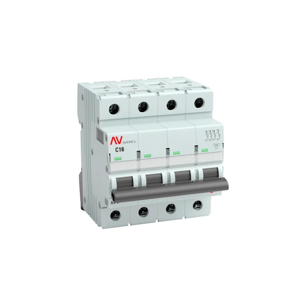 Автоматический выключатель EKF AVERES AV-6 mcb6-4-16C-av