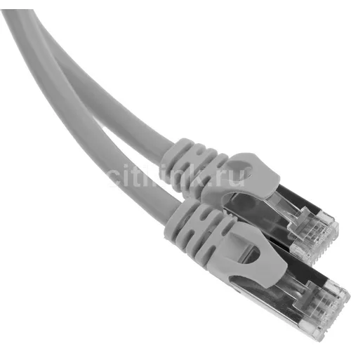 Патч-корд PREMIER PP6-1.5M литой (molded), FTP, кат.6, 1.5м, 4 пары, 24AWG, алюминий омедненный, многожильный, серый